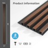 Art3d 8-Pack WPC Wood Slat Wall Panel for Interior Décor,