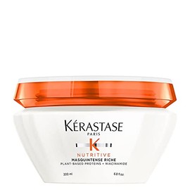 KRASTASE Masquintense Riche  Mascarilla  Refuerza Profundamente la Fibra Capilar, Aporta Suavidad y Brillo Radiante al Cabello  Con Protenas de...    