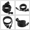 GXYWADY 7-Way 7-Pin Trailer Extension Cord-12FT 7 Blade Trailer Plug