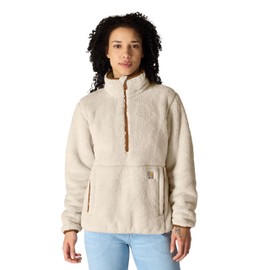 Carhartt Women's Loose Fit Fleece Pullover, Oat Milk, Medium
