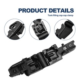 91594-SNA-A01 Fuel Filler Cap Clip, Oil Tank Cover Fastener Compatible with Accord 2008-2017, CR-V 2007-2016, Civic 2006-2015, RDX 2007-2012 etc (Black)