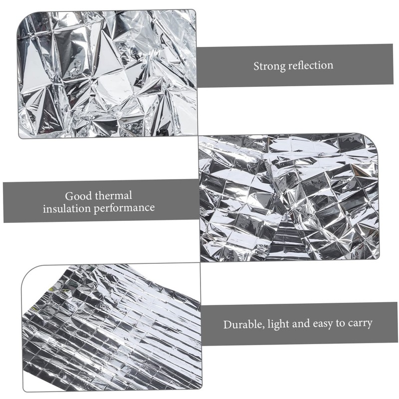 BIUDECO Insulation Emergency Blankets Set of Windproof Essential for Hiking