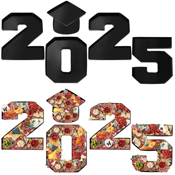 Tellingyou 5 Pcs 14.6" 2025 Grad Cardboard Number Box for