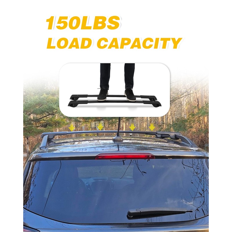 EZREXPM Cross Bars Roof Rack Fit for GMC Terrain 2018