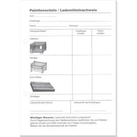 RNKVERLAG 2035 – Pallet Note / Load Proof Pad – SD, 4 x 25 Sheets, DIN A5, Pack of 1