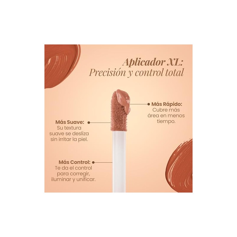 SkinLock Concealer – Corrector Líquido de Cobertura Completa, Larga Duración