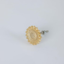 Melody Maison Gold Sunflower Drawer Knob