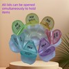 7 Day AM PM Pill Organizer Flower Shaped pill organizer