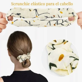 Scrunchies Ligas Elásticas Aterciopeladas Para Cabello 20 Pz