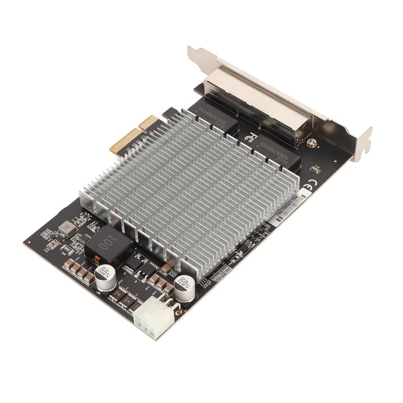 PoE Network Card 4 RJ45 Ports PCIe Slot 2.5G 30W