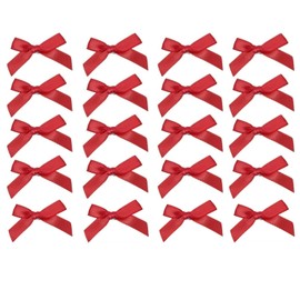 20 Stück rote Mini-Haarspangen mit Schleife, niedliche Haarspangen, Krokodilklemmen für Mädchen, Clips und Haarspangen, Haar-Accessoires, Mini-Schleife, Damen, Kleinkinder, 20 Stück