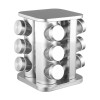 Unbranded Revolving Spice Rack Holder Seasoning Tower Organizer Stainless Steel