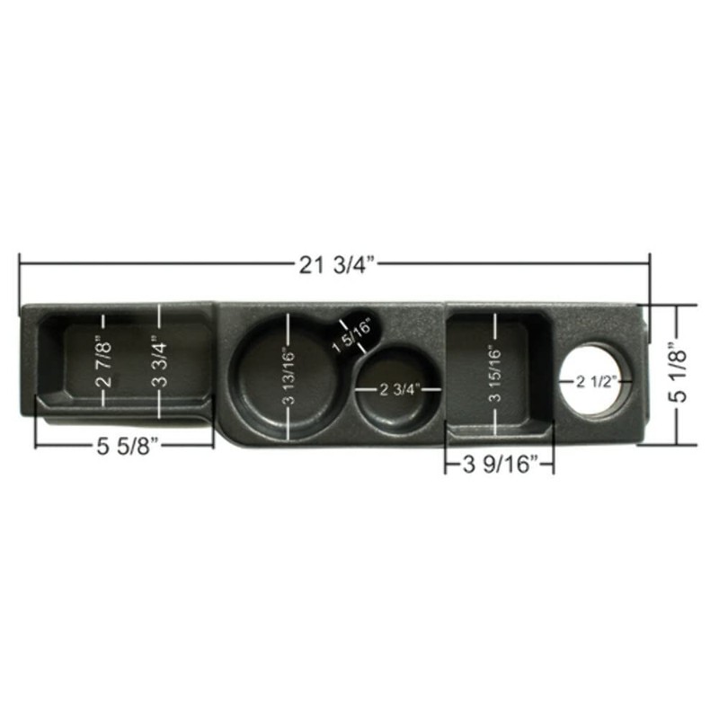 Center Console, for Beetle 48-79, Ghia 56-74, Compatible with Dune