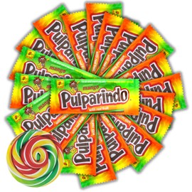 Needzo Mexican Candy Bulk Bag, De La Rosa Pulparindo Watermelon Flavor, Individually Wrapped Birthday Party Favors, 20 Pieces (Mango)