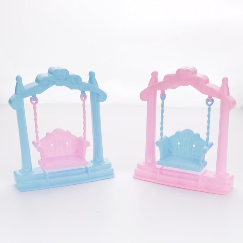 LIUZONGIN 2 Pack Mini Swing Hermit Crab Climbing Toy Terrarium