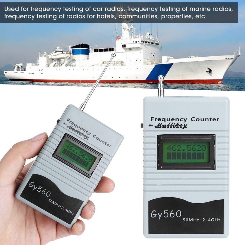 GY560 50Mhz To 2.4Ghz Portable Frequency Counter, Car Frequency Counter