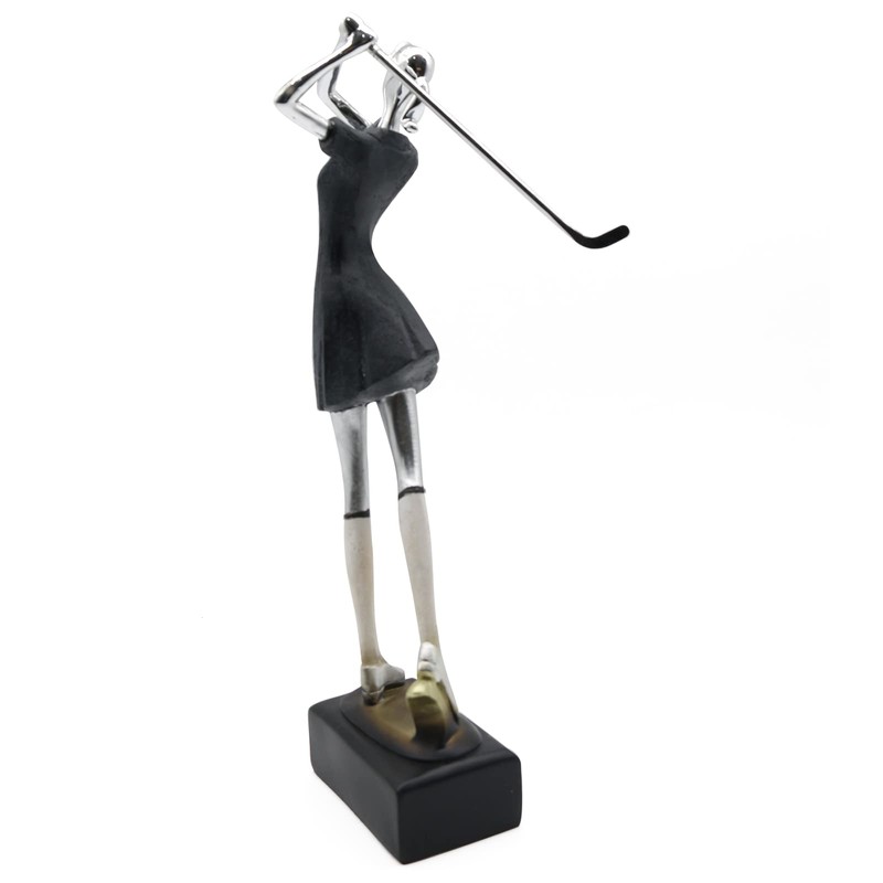 Lukitas Lady Golfer Statue and Sculpture, Golf Figurine Decor, Creative
