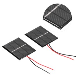 CHICIRIS Mini Solar Panels, Polysilicon Micro Mini Glue Power Solar Cells 0.4W 1.5V 43x55mm Solar Cells Kit Solar Panel Module for Advertising Lights