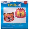 Baker Ross FC883 Lion and Tiger Cushion Sewing Kits -