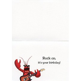 Rock Lobster Tree-Free Greetings Funny/Humorous Birthday Card