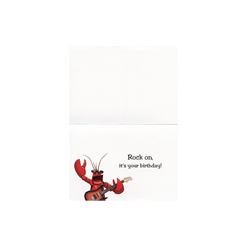 Rock Lobster Tree-Free Greetings Funny/Humorous Birthday Card