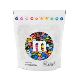 M&M’S World Pride Milk Chocolate Candy, 2 lbs Bulk Multi-Colored M&M'S, Printed with Love is Love Icons for Pride Party Décor, Pride Celebrations & Parades