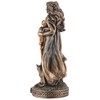 Veronese Miniature Figurine Germanic Goddess Freya Hand Painted Bronze Colour