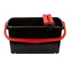 'HaWe 4009.0 Wash Bucket with a 23 litres 2 Wheels Black