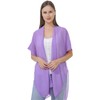 Belle Dame Women’s Sheer Chiffon Draped Kimono Loose Cardigan Casual