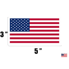 Rogue River Tactical Reverse Mirrored 2 Pack American USA Flag Sticker Patriotic Stars and Stripes United States Auto Car Decal Window Bumper US Military (3x5)