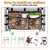 Walker Bag with Cup Holder for Folding Walkers Rollator Water