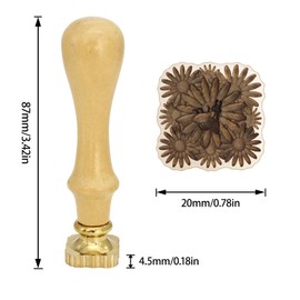 Wax Seal Stamp Wax Seal Laser Engraving Wax Seal Stamps Beautifully Crafted Wax Stamp Suitable for Envelope Postcards, Invitations, Gift Packaging Sealed Wedding Wax Seal Stamp (mifeng)