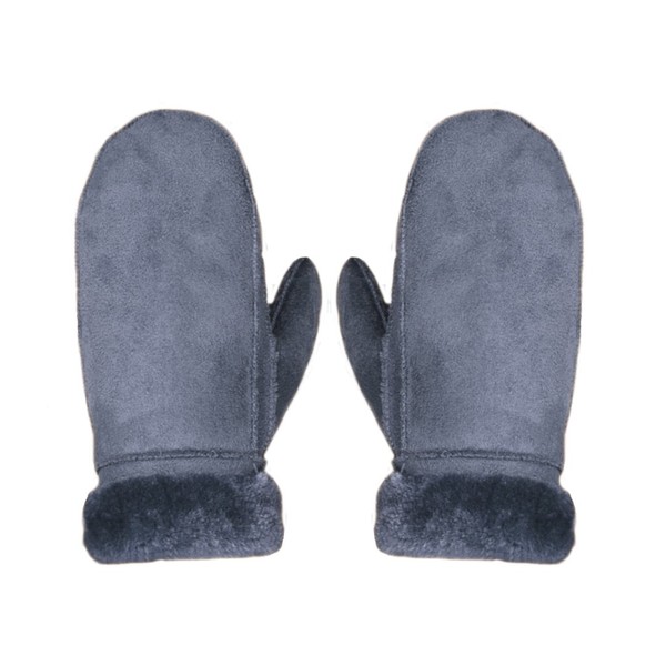 Meliya Womens Thermal Winter Gloves Sheepskin Mittens with Fold Back