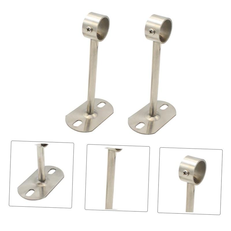 MAGICLULU 2Pcs Heavy Duty Ceiling Mount Rod Brackets for Curtain