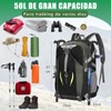 Mochila senderismo hombre y mujer de 50L Ligera, mochila de