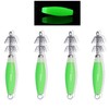 Luminous Squid Jig Hooks Fluorescent Fishing Lure Baits Luminous Cuttlefish