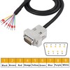 XMSJSIY DB9 Connector Adapter Cable, D-SUB 9Pin RS232 RS485 Serial