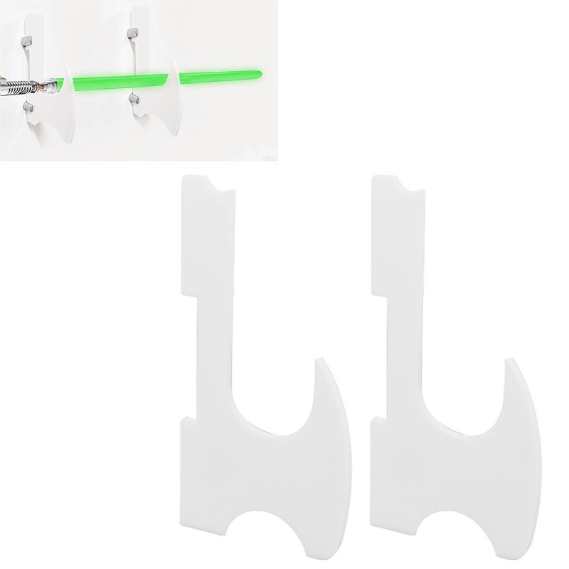 2PCS Lightsaber Stand Wall Mount Holder Acrylic Easy Installation Wand