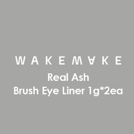 WAKEMAKE Real Ash Brush Eye Liner 1g*2ea, Color:Ash Black [1+1]