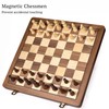 ELONGDI 15" Wooden Chess Set with Magnetic Pieces - Extra