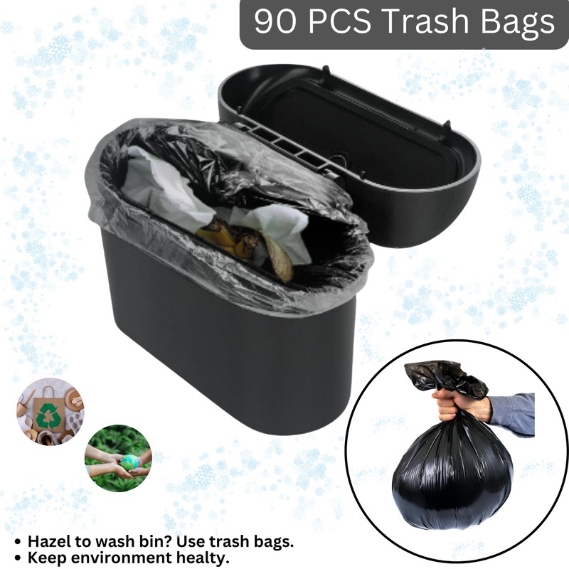 ALTIJARAT INT Car Bin with 90 Pcs Trash Bag-This Car