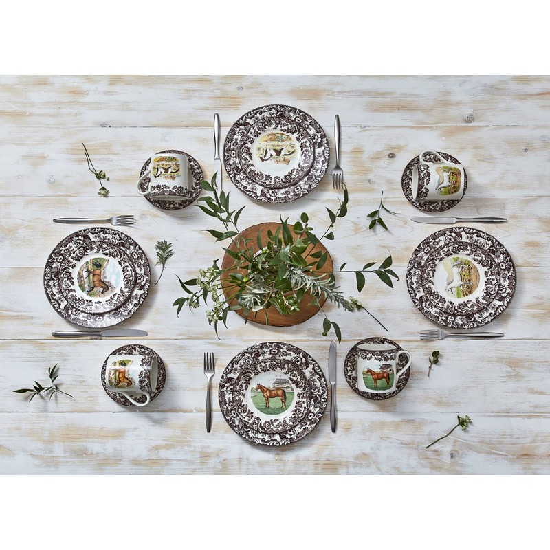 Spode Woodland American Quarter Horse Dinner Plate