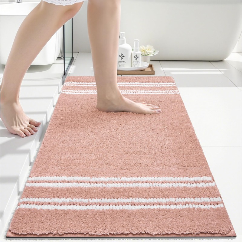 Tyrot Bathroom Rugs Non Slip Washable 24x17, Ultra Soft Super