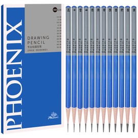 PHOENIX Sketch Pencils Set of 12 - Drawing Pencils 2H-9B Professional - Artists Graphite Pencils for Drawing, Illustration, Drawing and Art Supplies
