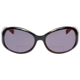 Calabria 828 Oversized Polarized BiFocal Sunglasses +2.00 Black Orange Gold Grey Women Bi-Focal Sunglass Reader Chic Fashion