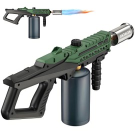 KOACKL Propane Torch Gun | Adjustable Flame Thrower Gun | Cooking Torch for BBQ, Searing Steak, Welding, Campfire & Charcoal (Propane Tank Not Included)