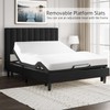SHA CERLIN Queen Bed Frame/Velvet Upholstered Platform Bed Frame with
