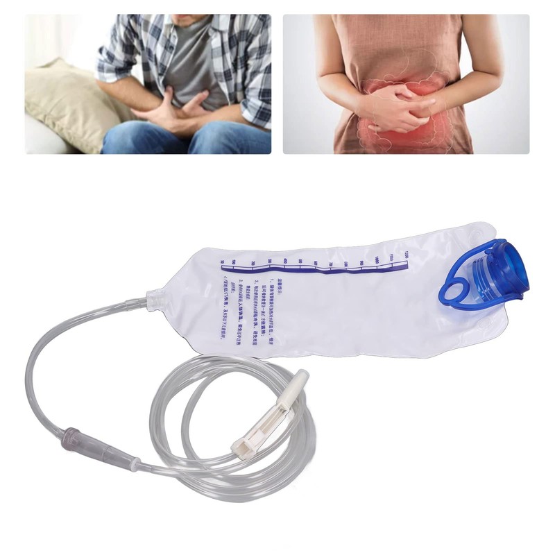 Home Enema Bag Kit 1200 ml Heavy Duty PVC Easy
