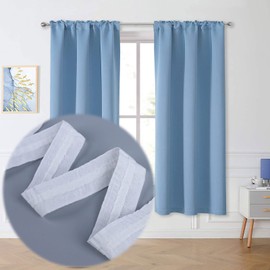 KOIROI Curtain Tape Ruffle Tape, 30 m x 2.5 cm Universal Curtain Tape, Polyester Curtain Tape, Curtain Tape for Sewing, Pleated Tape for Curtains, Curtain Ruffle Tape, Curtain Tape for Sewing