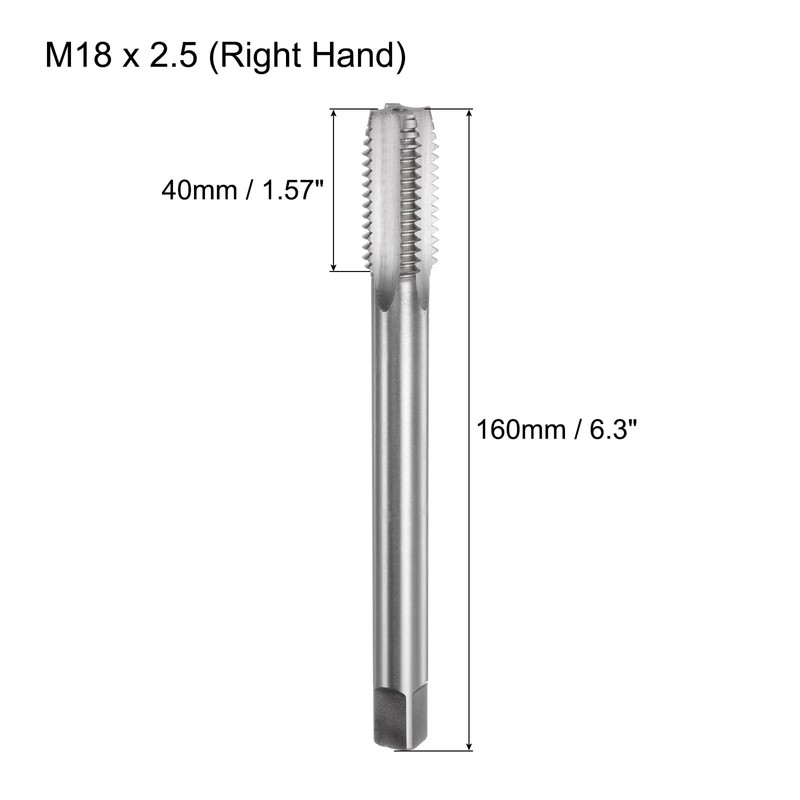 QUARKZMAN Metric Tap M18 x 2.5 H2 160 mm Extra